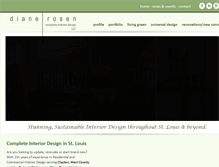 Tablet Screenshot of dianeroseninteriors.com